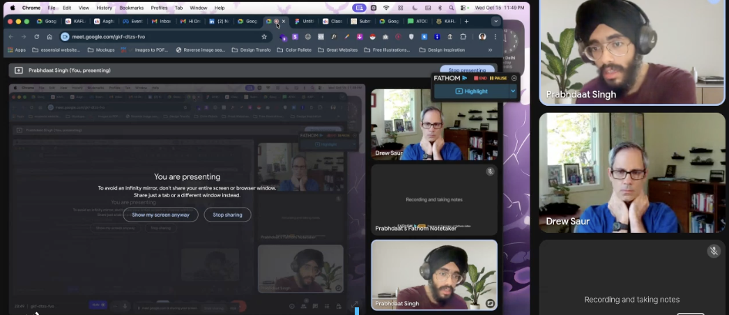 Discovery call screenshot 5