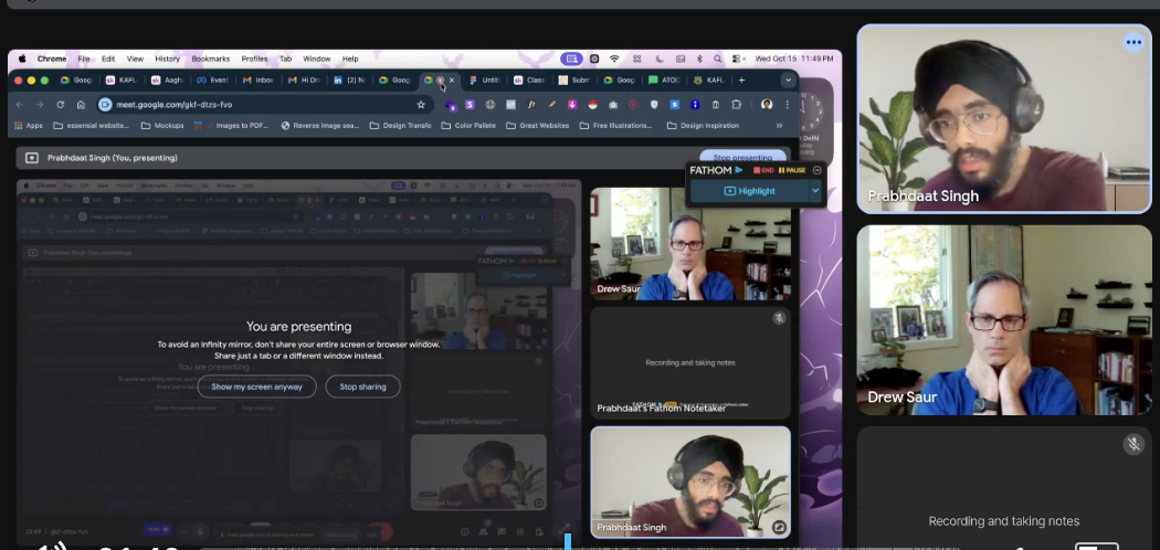 Discovery call screenshot 6