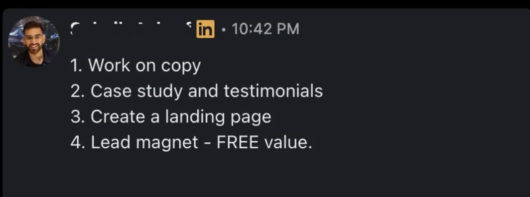 Message screenshot 1